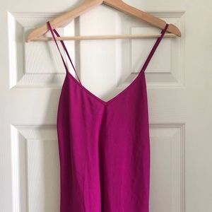 Pink racerback cocktail dress size 2